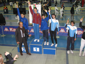 Ester Fragiotta 3^ classificata e Giulia Giannattasio 5^ nella categoria allieve di spada femminile.