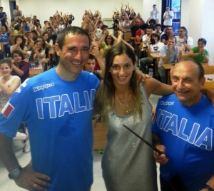Rossella Fiamingo con Sandro Cuomo e Gianni Sperlinga