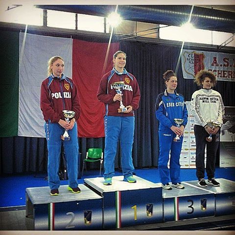 Pesaro 21.02.2015 - 2^ prova di qualificazione Sciabola femminile - Il podio