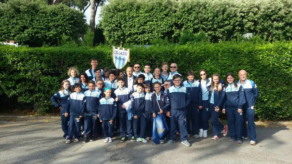 23.05.2016  Lazio Scherma con il Presidente della Società Polisportiva Lazio, Dott. A.Buccioni