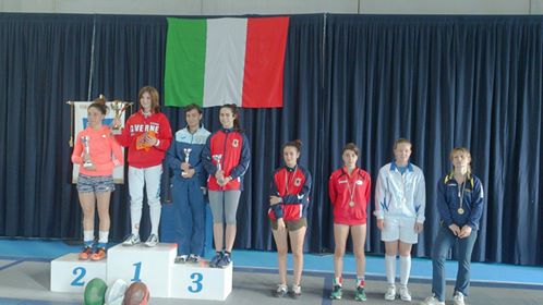4/5.6.2016 Cassino Giulia Giannattasio 3^ classificata nella spada femminile