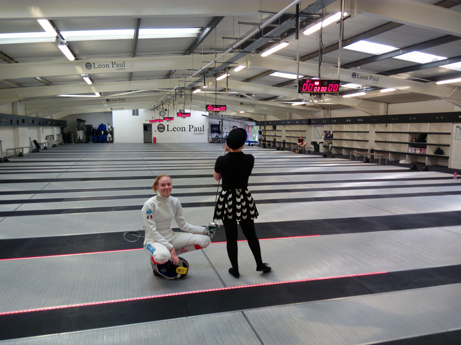 20 agosto - Londra Leon Paul Summer Epee Open Susan con Sarah Stacey (foto V.Sica)
