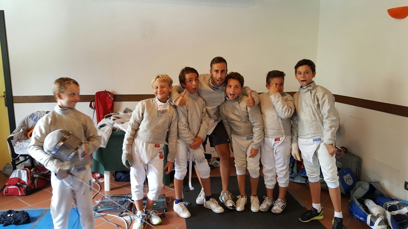 OPI -  agosto 2016 Lazio Scherma Fencing Camp Gabriele Foschini al Fencing camp (rielaborazione M.Cerasari) 