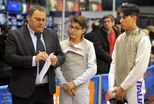 14.01.2017 Terni 2^ prova nazionale cadetti Federico Colamarco (foto A.Trifiletti per Federscherma)