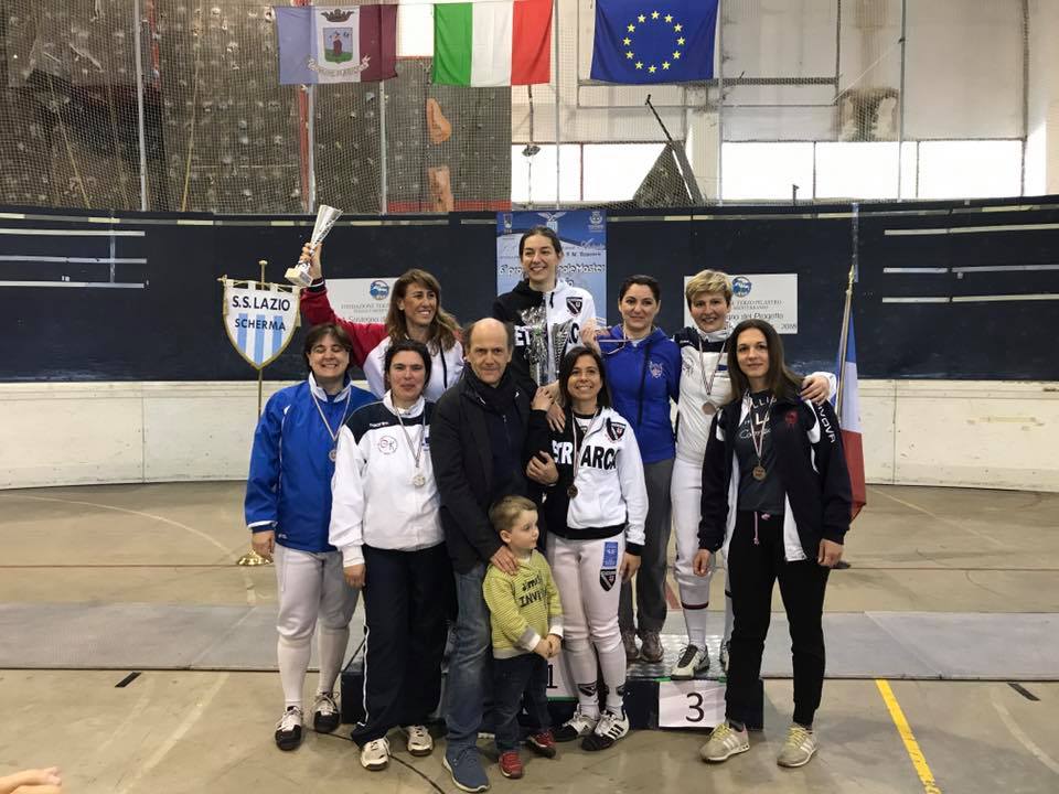 23 aprile 2017 Palariccia 6^ prova nazionale master  Sciabola femminile cat. 1 (foto C.Alfano)