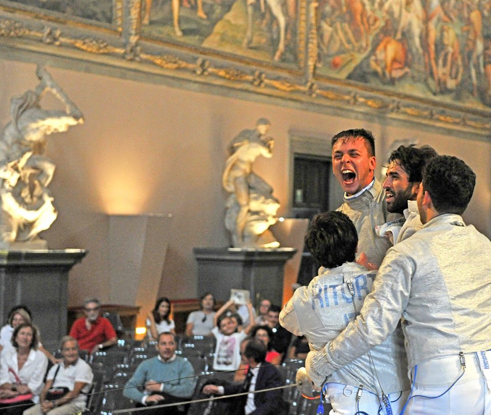 LA SQUADRA DI SCIABOLA MASCHILE RICONQUISTA LA COPPA ITALIA